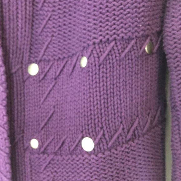 Chico's Ribbed Knit Cardigan Sweater Equestrian - Picture 7 of 7